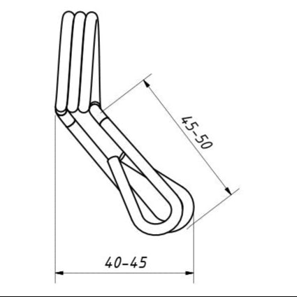 25MM fjederluk / klemmeluk (1 stk)