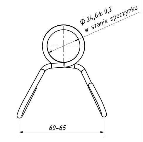 25MM fjederluk / klemmeluk (1 stk)