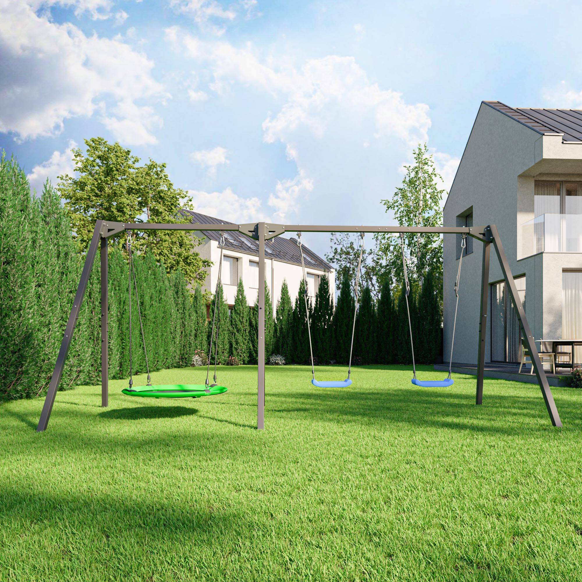 Trepersoners gynge med kuglelejer (Skaffevare)