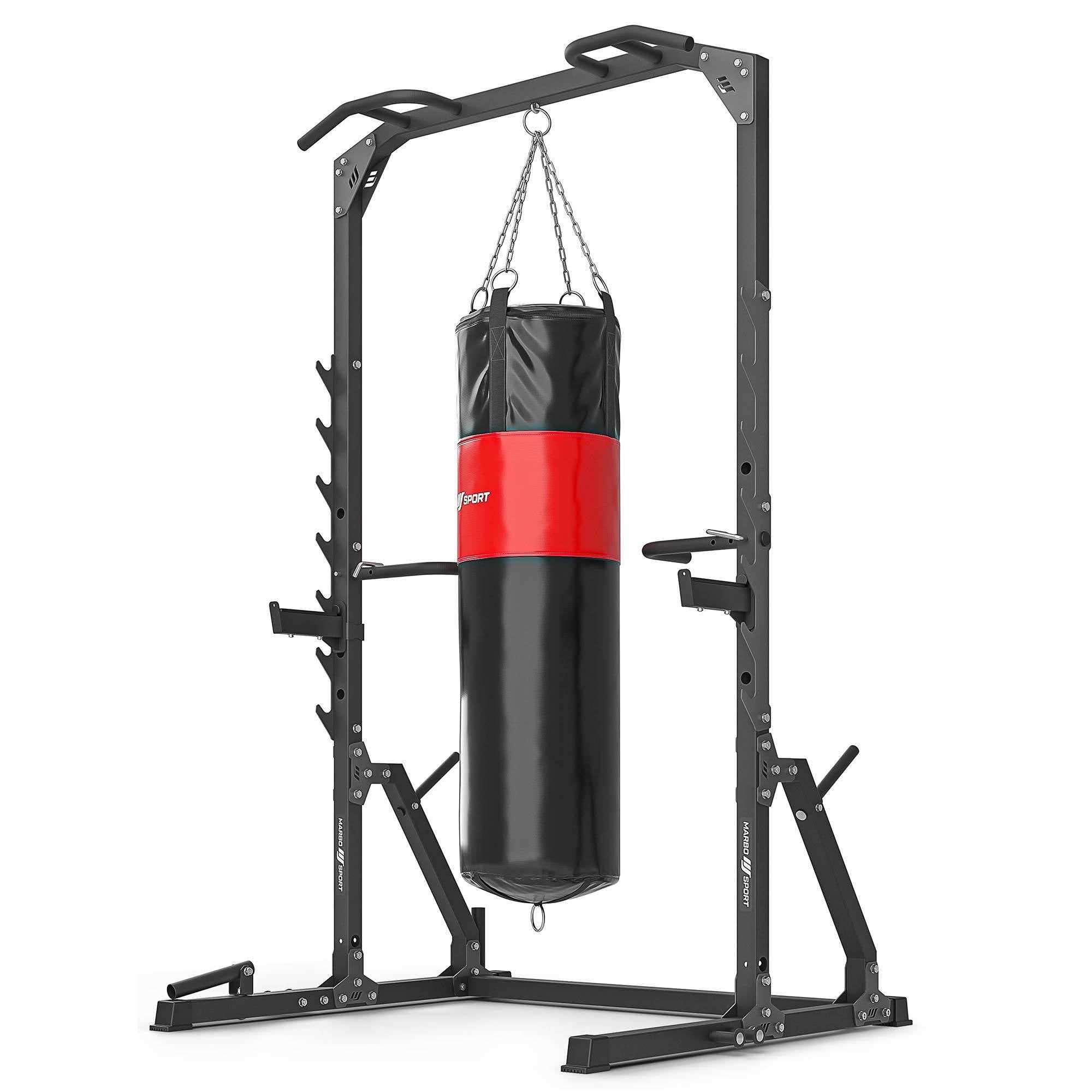 Semi-Pro Squat half-rack med pull-up stang og dip-station