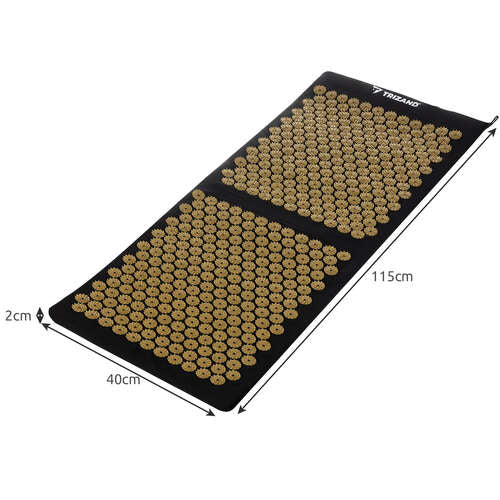 Akupressurmåtte med pude, to massagebolde og bæretaske