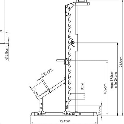 Smith-maskine med lineærlejer MS-U117 2.0 (Skaffevare)