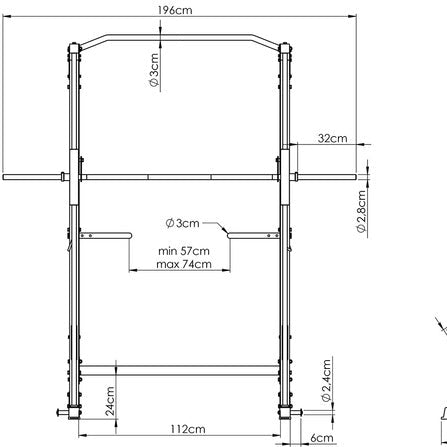 Smith-maskine med lineærlejer MS-U117 2.0 (Skaffevare)