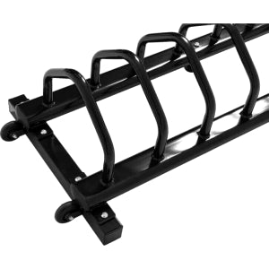 Vægtskiveholder med hjul (sort)