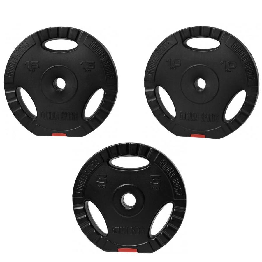 100 kg Vægtskive Pakke med greb 30 mm