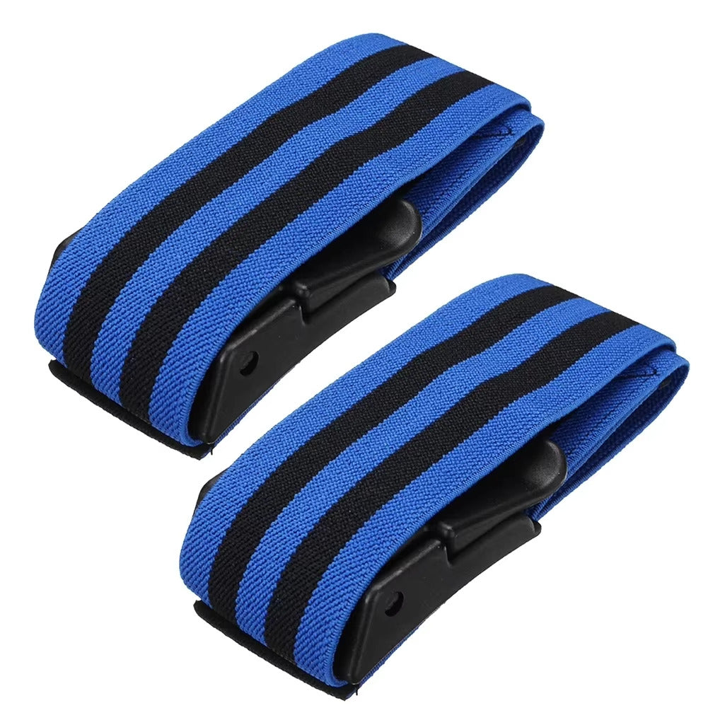 Okklusionsbånd blå/sort - Til okklusionstræning af benene (2 stk)