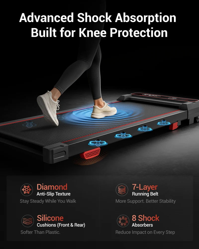 Walkingpad med 15% stigning, vibration og 3 HK støjsvag motor