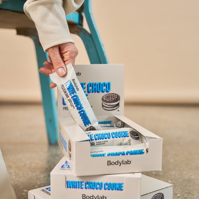 Bodylab Protein Bar (12 x 55 g) - White Choco Cookie