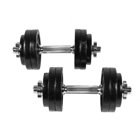 Håndvægtsæt (2 x 15 kg justerbar - Jern)