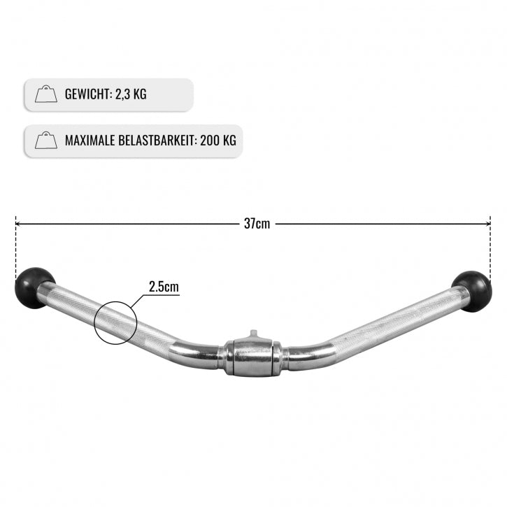 Triceps-V-greb med gummiender
