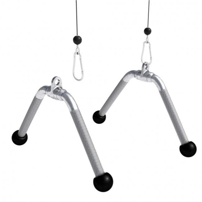 Triceps-V-greb med gummiender