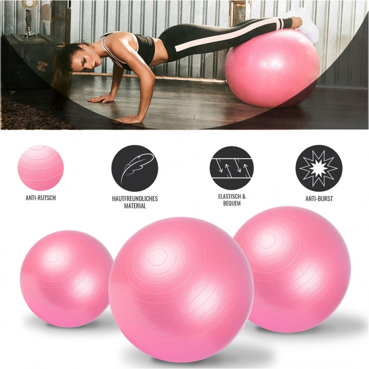 Træningsbold 65 cm (PINK)