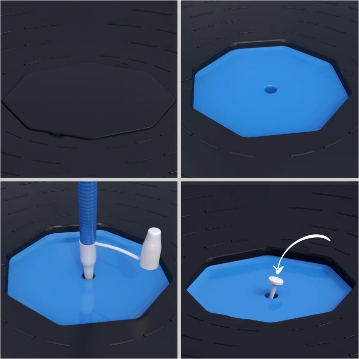 Halv bold til balancetræning (blå)