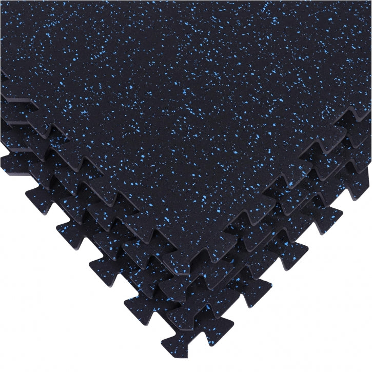 Fitnessgulv gummi 1 cm tykt (58,5 x 56 cm)
