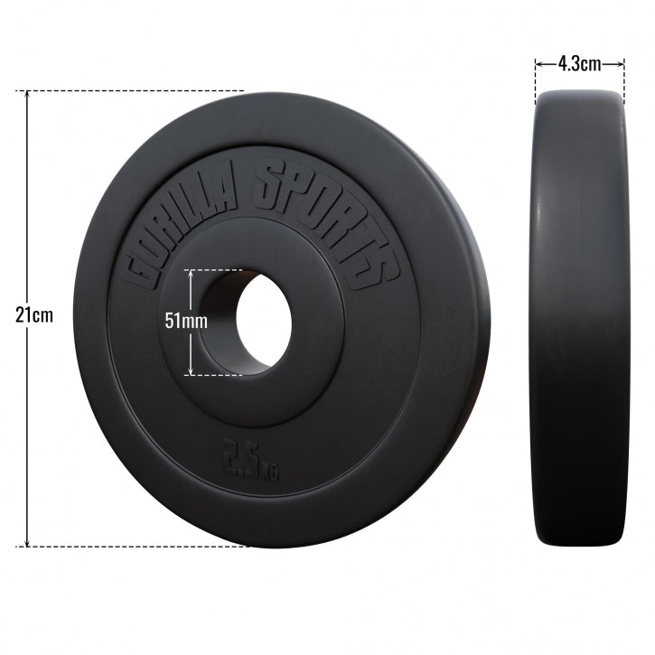Vægtskive 2,5 kg Basic (50 mm)
