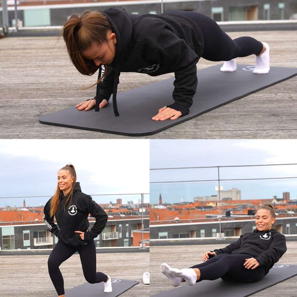 Træningsmåtte - Sort og tyk - Nordic Strength