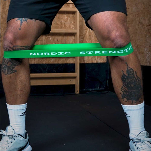 Træningselastik fra Nordic strength - Medium & Grøn