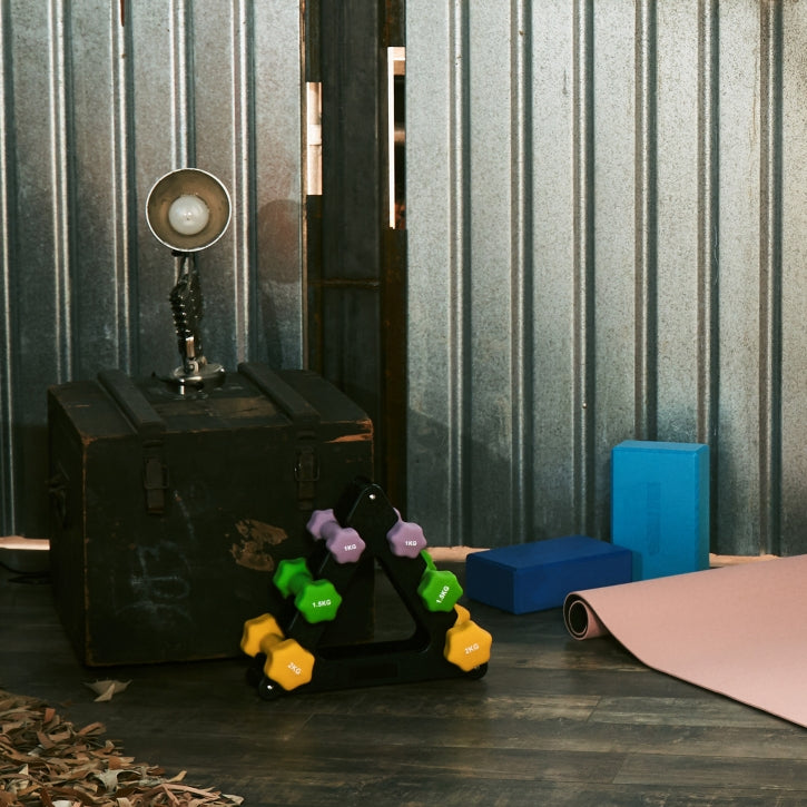 Håndvægtstativ til aerobic håndvægte