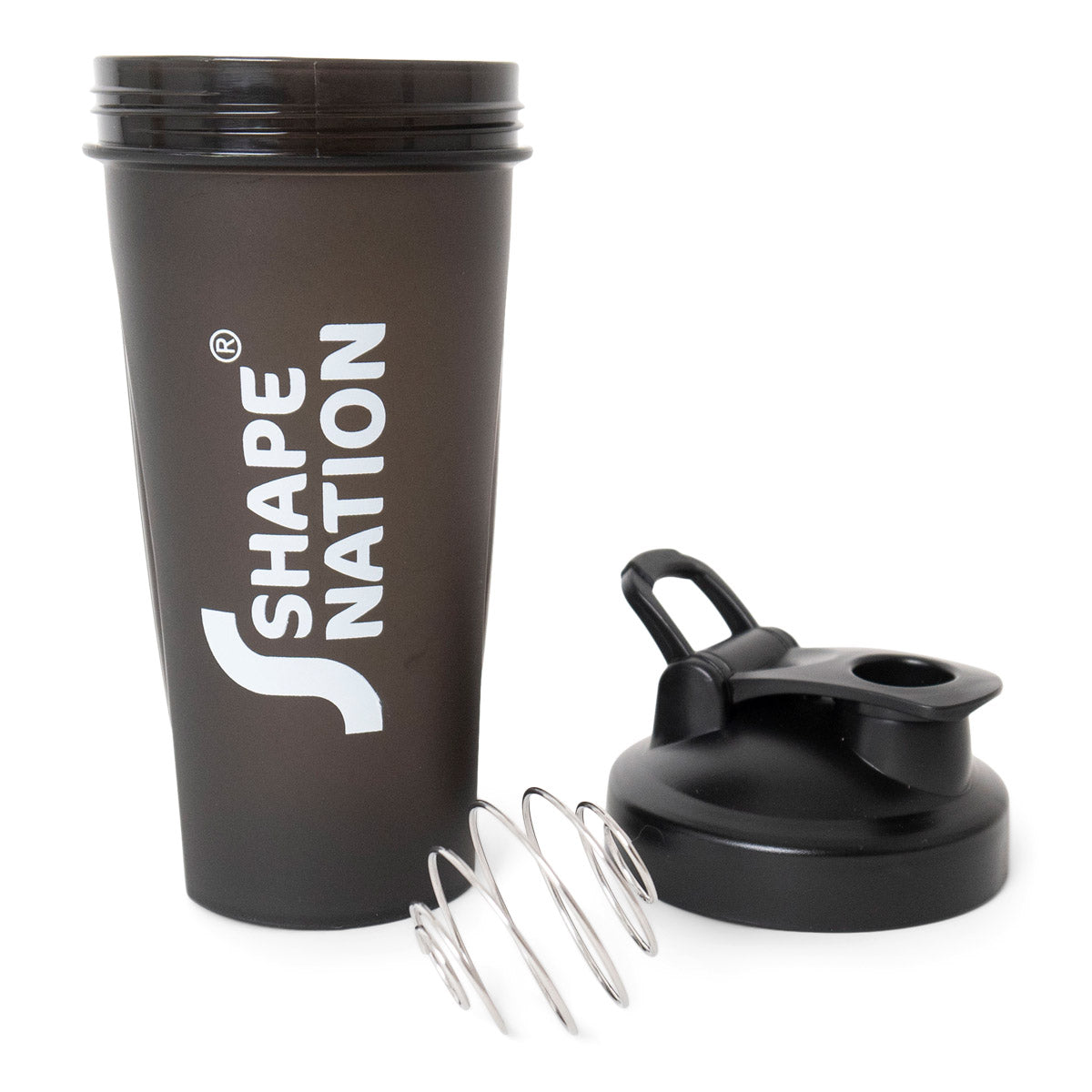 ShapeNation shaker til proteinpulver eller lign. - Sort 600 ml.