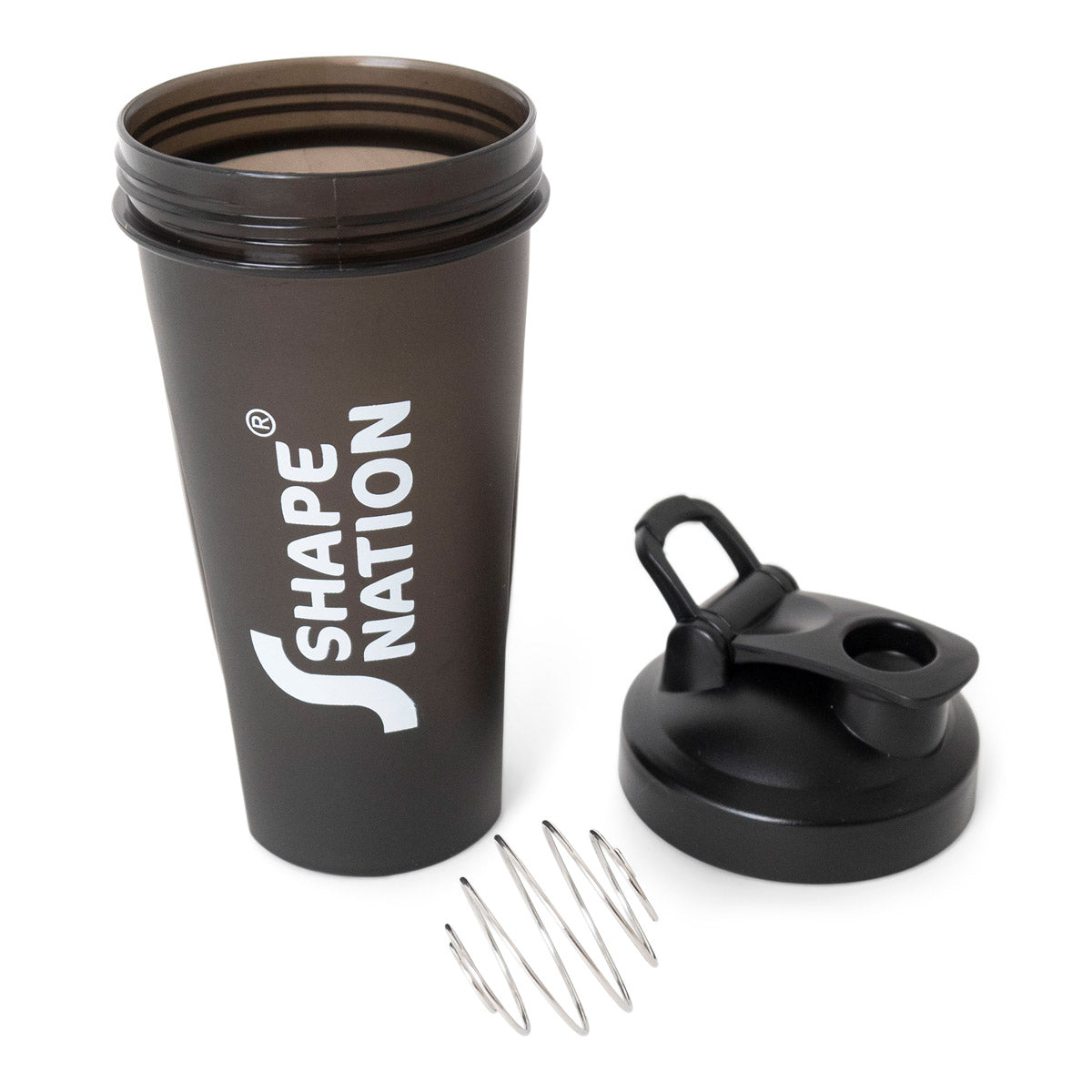 ShapeNation shaker til proteinpulver eller lign. - Sort 600 ml.