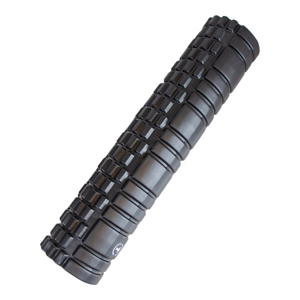 Lang foam roller med trigger points - sort (60cm)