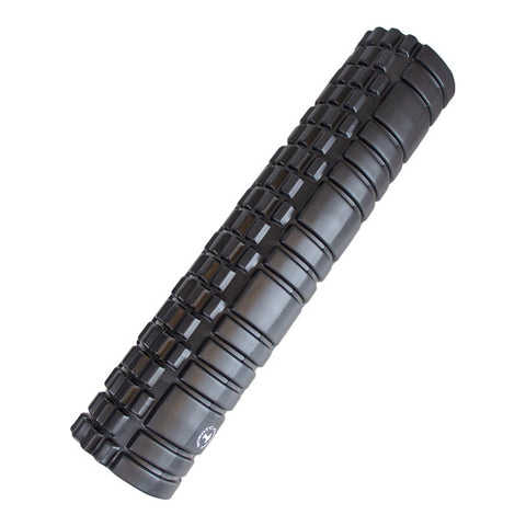 Lang foam roller med trigger points - sort (60cm)