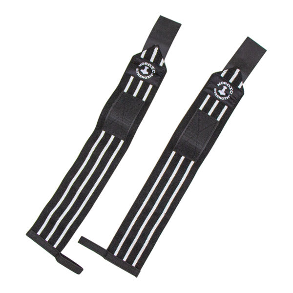 Pro Håndledsstøtte sæt - Sort/hvid - Nordic Strength