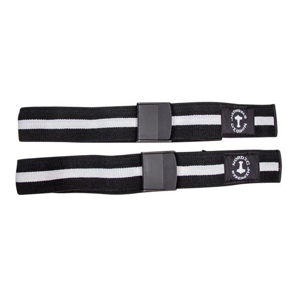 Okklusionsbånd sort/hvid - Til okklusionstræning af benene (2 stk)