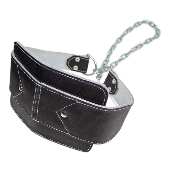 Læder dipbælte med rygstøtte