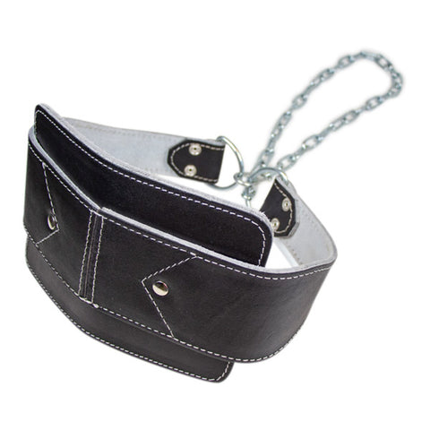 Læder dipbælte med rygstøtte