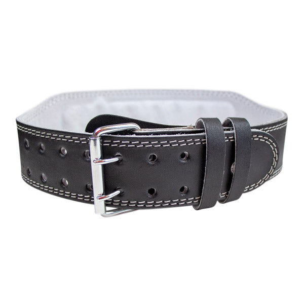 Træningsbælte i sort læder