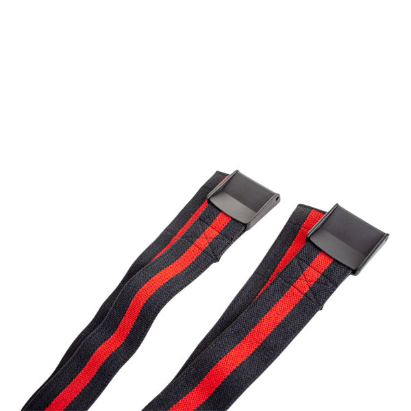 Rød/Sort okklusionsbånd - Til okklusionstræning af benene (2 stk)