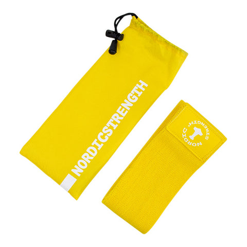 Booty Band ekstra let/gul - Hip circle i bomuld/elastan