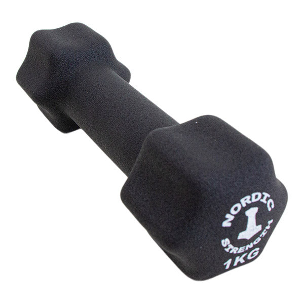 Håndvægt 1 kg black edition aerobic - Nordic Strength