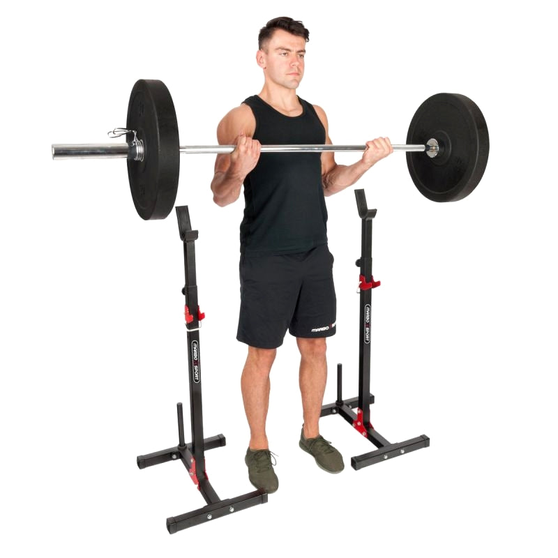 Home squat rack med skiveholdere