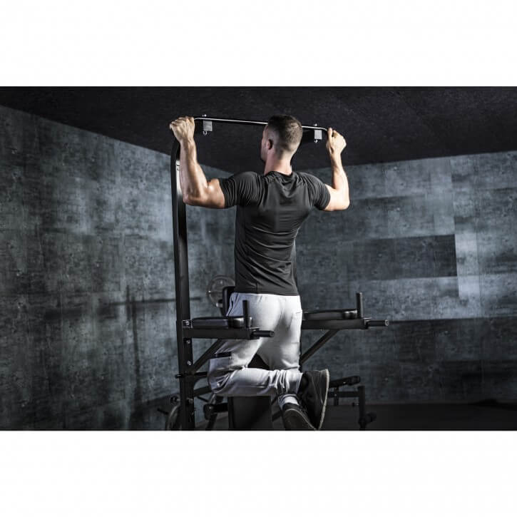 Multistation med træningsbænk