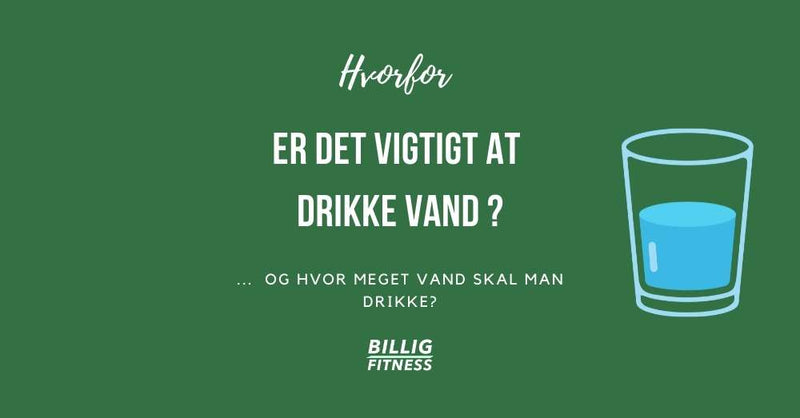 Hvorfor er det vigtigt at drikke vand?