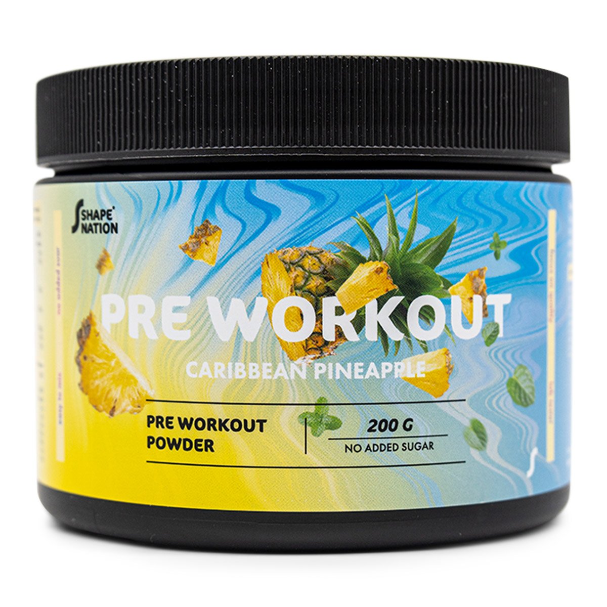 Pre workout pulver 200 g ananas smag fra ShapeNation