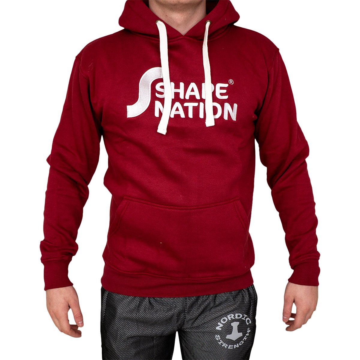 Rød hoodie eller træningstrøje fra shapenation