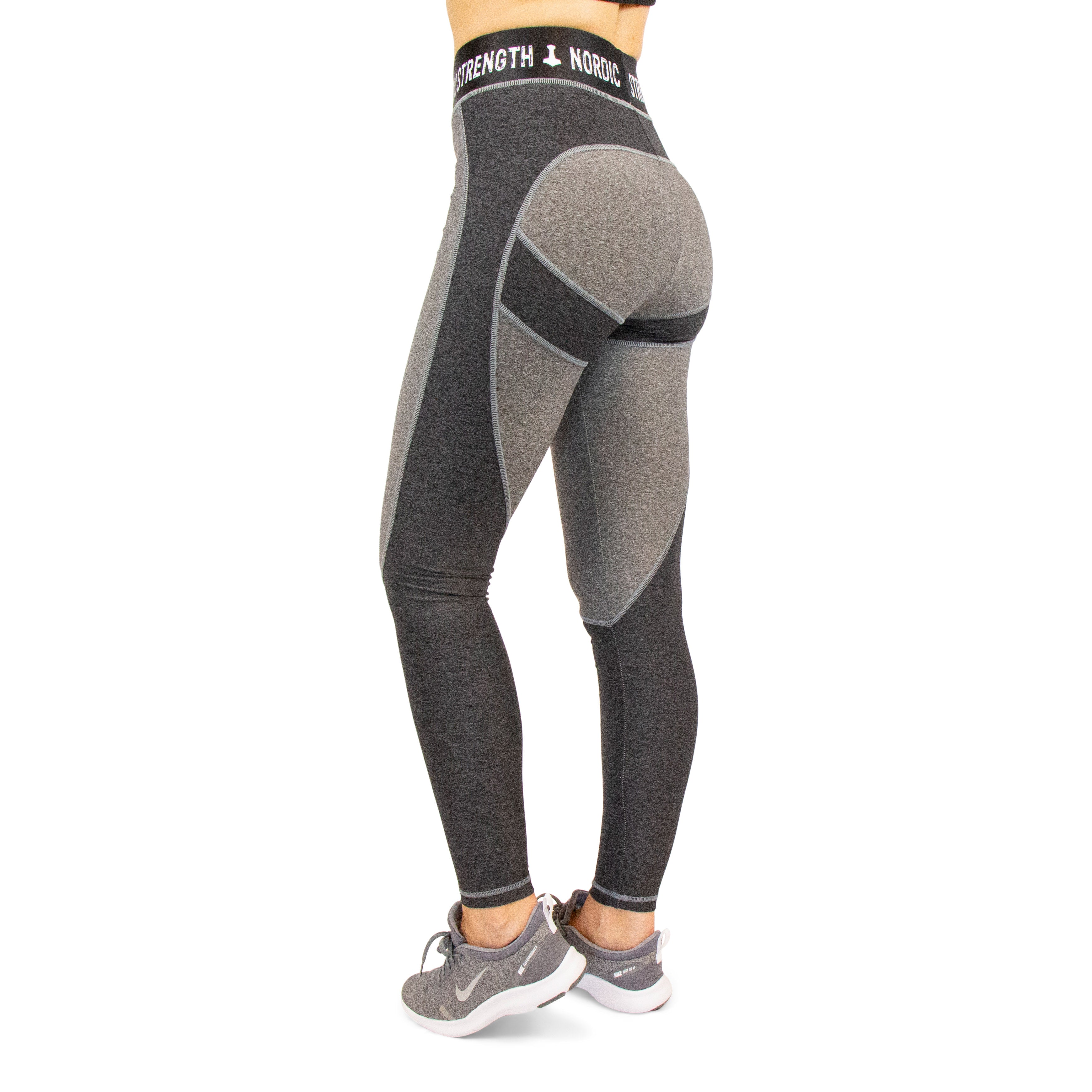 Sort og grå leggins fra Nordic Strength