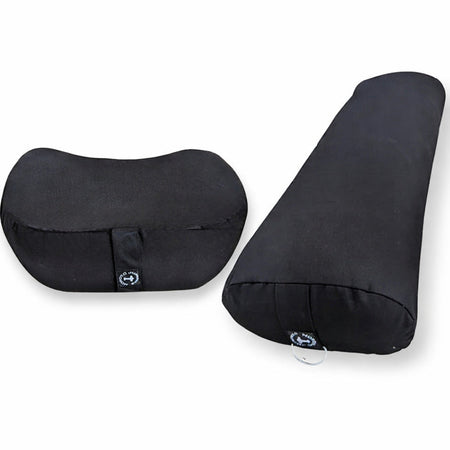 Yogapølle & Meditationspude i sort (Pakketilbud)