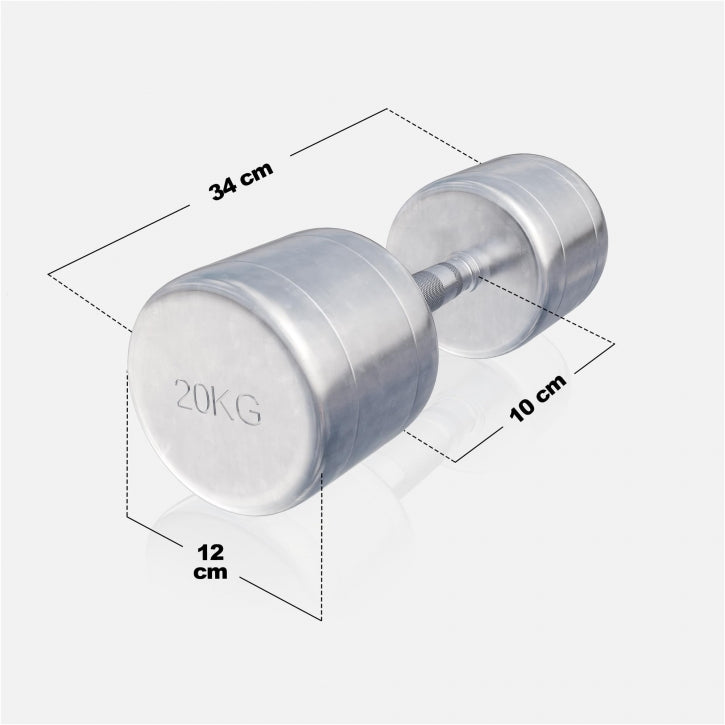 Håndvægt 20 kg - Chrome