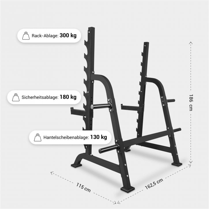Professionel Power Squat Rack (Skaffevare ca. 14 dg levering)