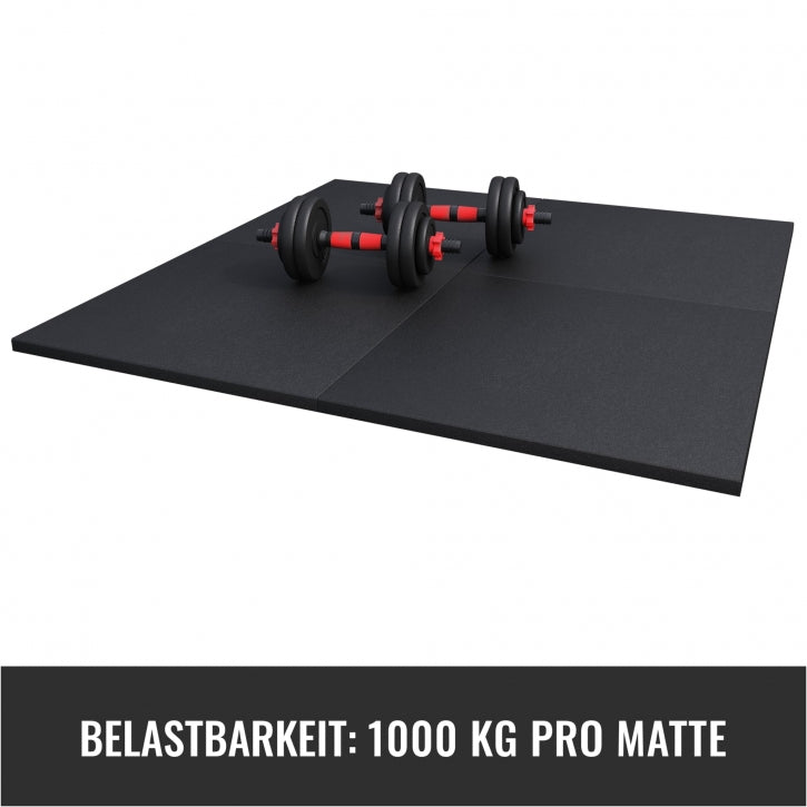 Fitness gulv 50 x 50 x 2 cm sæt med 4 stk