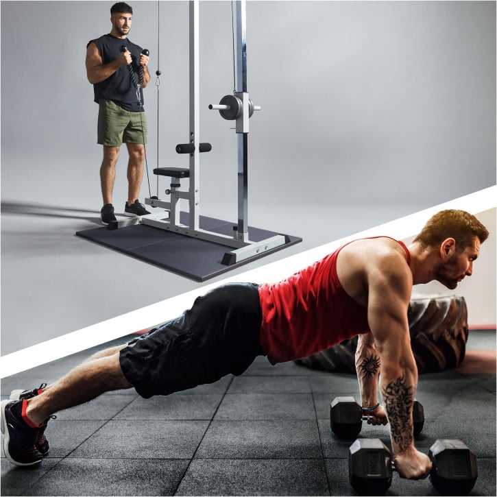 Fitness gulv 50 x 50 x 2 cm sæt med 4 stk