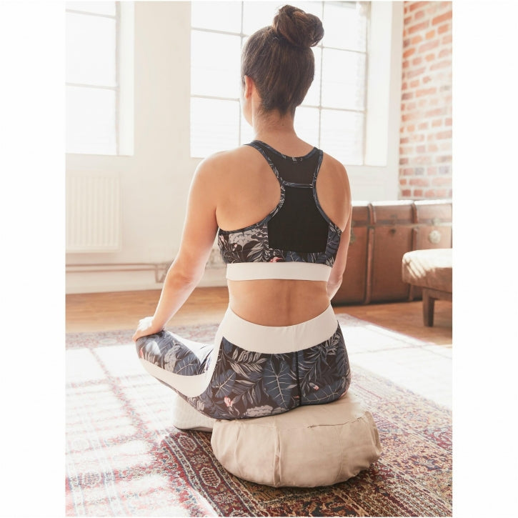 Yogapude Sandfarve (Rund)