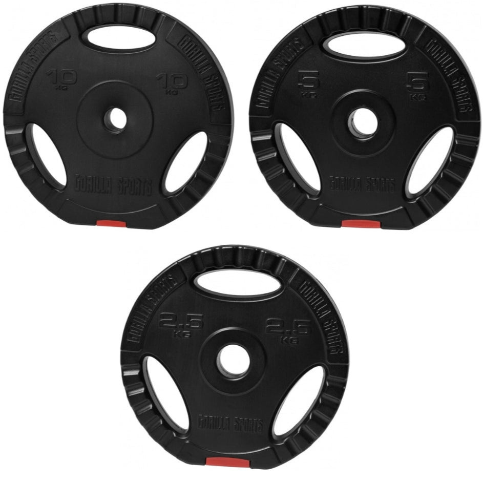 50 Kg Vægtskive Pakke Med Greb 30 Mm