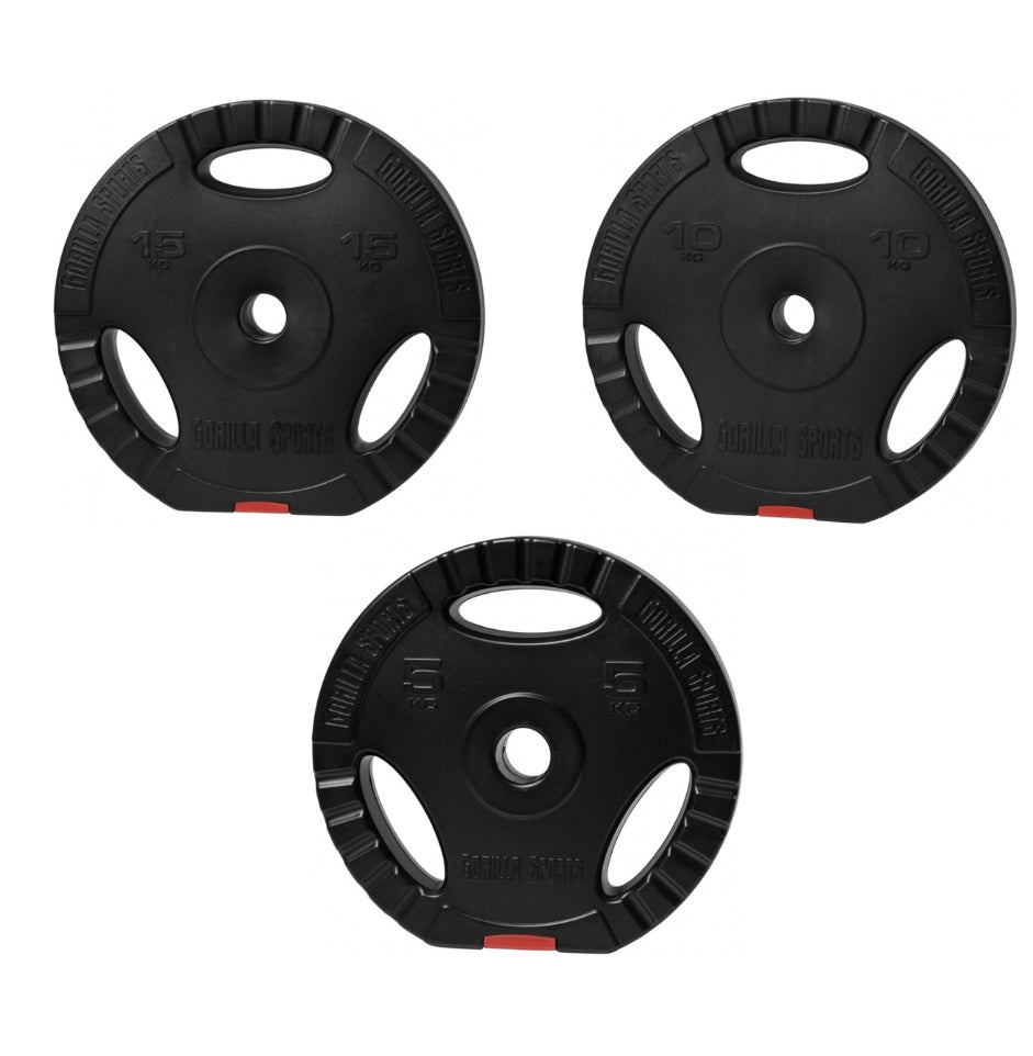 80 Kg Vægtskive Pakke Med Greb 30 Mm