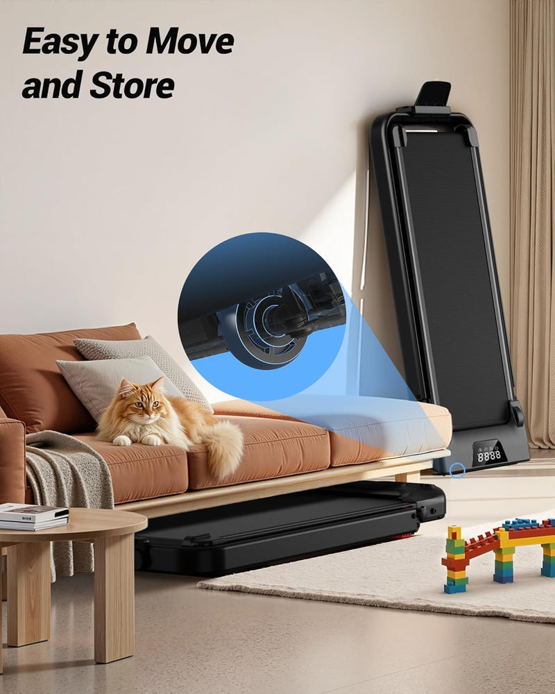 Sammenklappelig 3-i-1 Walking Pad med 10 % / 15 % stigning