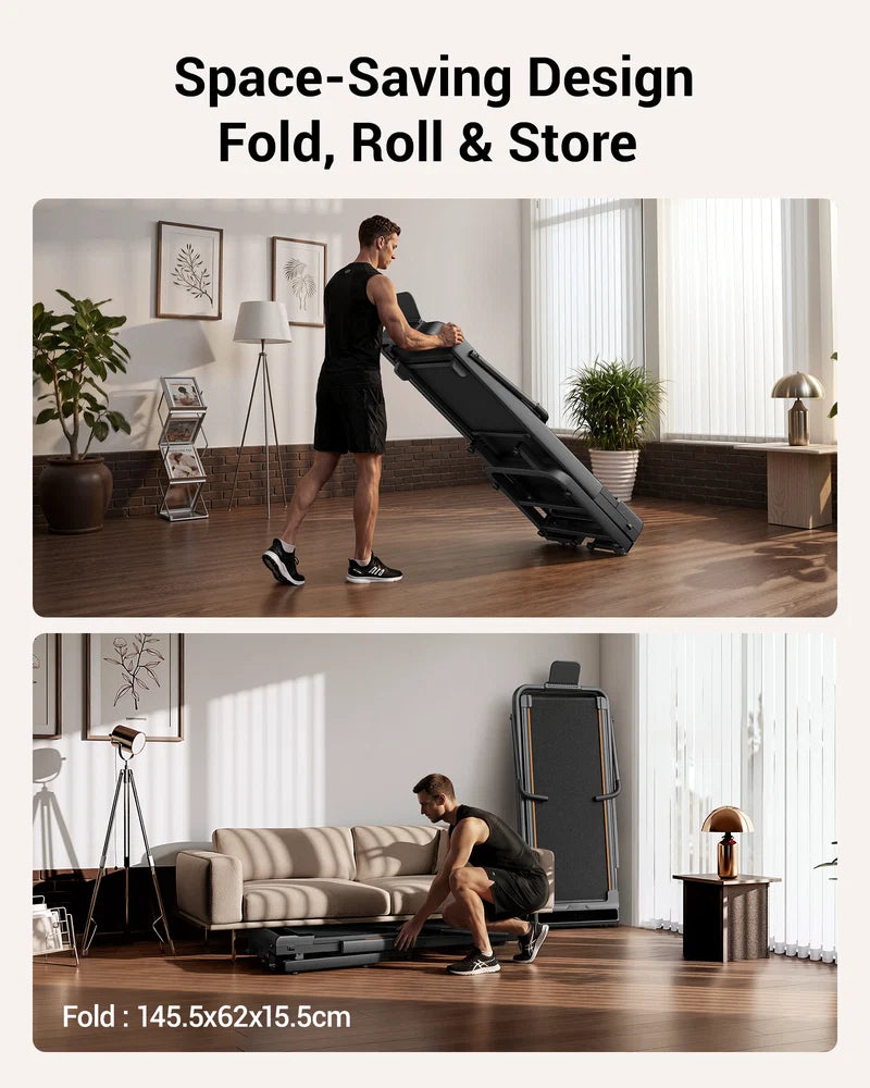 Walkingpad med op til 40% stigning (Bjergtræning) – foldbart løbebånd til hjemmet